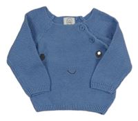 Světlemodrý svetr se smajlíkem 