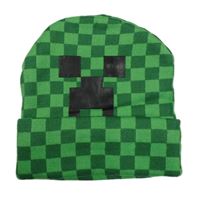 Zelená kostkovaná čepice - Minecraft