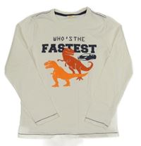 Bílé triko s nápisem a diny Kids