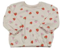 Světlerůžová mikina s jahodami Primark