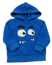 Tmavomodrá fleecová mikina s kapucí - příšerka C&A