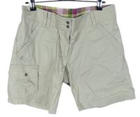 Dámské béžové plátěné outdoorové kraťasy Quechua 