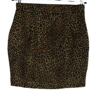 Dámská béžovo-černá vzorovaná minisukně Shein 