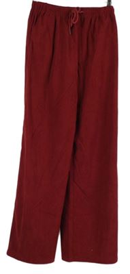 Dámské červené manšestrové volné kalhoty PrettyLittle Thing