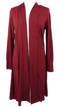 Dámský vínový dlouhý cardigán Xiss 