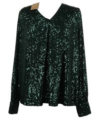 Nové - Dámská khaki flitrová halenka Gallery 