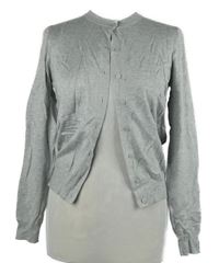 Dámský šedý propínací lehký svetr M&S