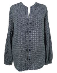 Dámská tmavomodrá vzorovaná halenka Tom Tailor 