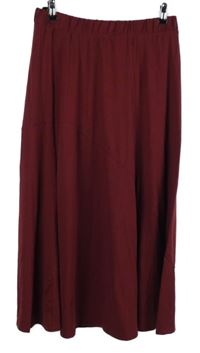 Dámská vínová midi sukně 