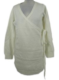 Dámské smetanové svetrové šaty s mašlí Miss Selfridge 