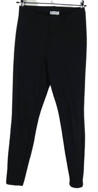 Dámské černo-bílé žebrované legíny Papaya 