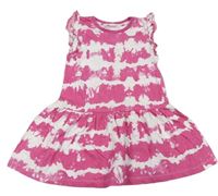Růžovo-bílé bavlněné šaty Primark