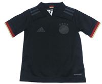 Černé fotbalové funkční tričko - Deutschland Adidas