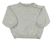 Bílo-šedá melírovaná oversize mikina George