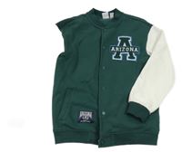 Tmavozeleno-bílá baseballová mikina s nášivkou L&D