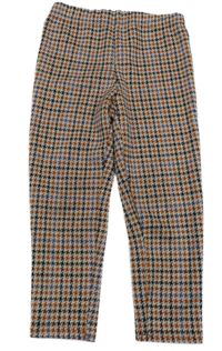 Bílo-černo-oranžovo-modré vzorované tregíny Next