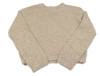 Světlerůžový chlupatý crop svetr Dunnes