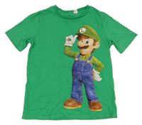 Zelené tričko se Super Mariem H&M