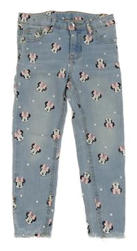 Modré rifle s Minnie Disney