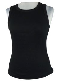 Nové - Dámský černý žebrovaný top Next 