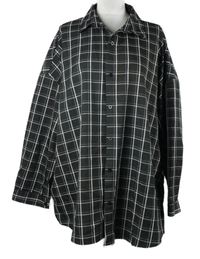 Dámská černo-bílá kostkovaná halenková tunika Misspap