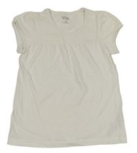 Bílé bavlněné tričko Y.F.K.