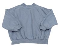 Šedomodrá oversize mikina se stojáčkem George