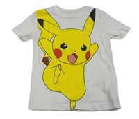 Bílé tričko s Pikachu 