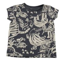 Tmavošedé tričko s obrázky George 