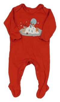 Červený overal s obrázkem M&S