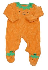 Oranžový sametový overal - dýně Nutmeg