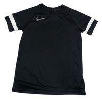 Černé funkční sportovní tričko s logem Nike