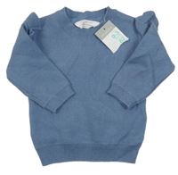 Nové - Modrošedý svetr s volánky Primark