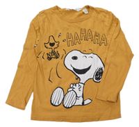 Hořčicové triko se Snoopym H&M
