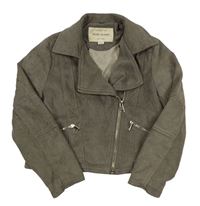 Béžový semišový crop podšitý křivák River Island
