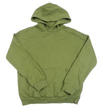 Khaki mikina s logem a kapucí H&M