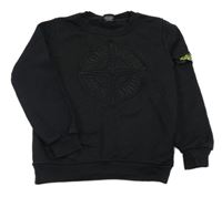 Černá mikina s výšivkou 