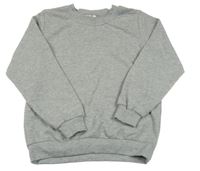 Šedá melírovaná mikina 