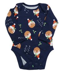 Tmavomodré body s pudinky George 