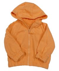 Oranžová propínací mikina s kapucí Dunnes