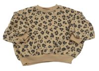 Béžovo-šedá vzorovaná oversize mikina Matalan