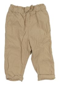 Béžové manšestrové kalhoty H&M