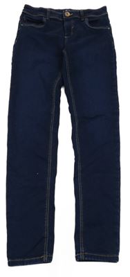 Tmavomodré skinny elastické rifle C&A