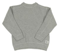 Šedý žebrovaný svetr Zara