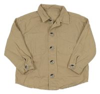 Béžová riflová košilová bunda George 
