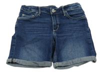 Tmavomodré riflové kraťasy H&M