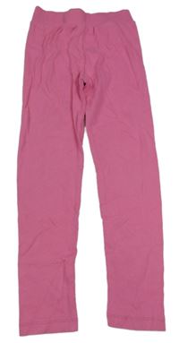 Růžové žebrované legíny George 