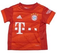 Červené fotbalové funkční tričko s logem FC Bayern Adidas 