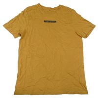 Pískové tričko s nápisem H&M