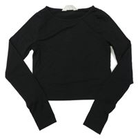 Černé crop triko H&M